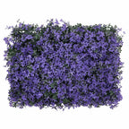 Valla de hojas artificiales 24 uds morado 40x60 cm