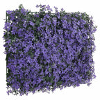 Valla de hojas artificiales 24 uds morado 40x60 cm