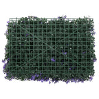 Valla de hojas artificiales 24 uds morado 40x60 cm
