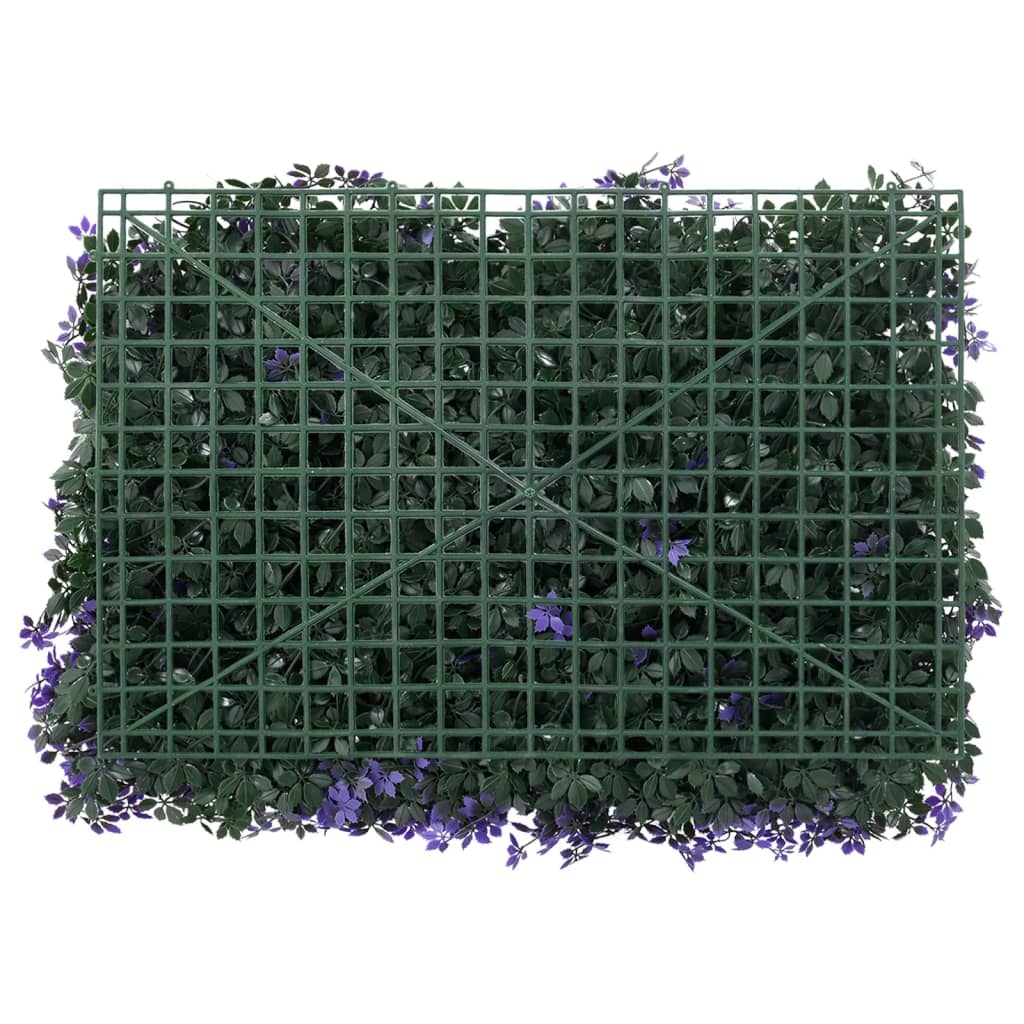 Valla de hojas artificiales 24 uds morado 40x60 cm