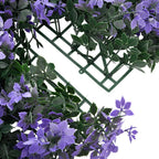 Valla de hojas artificiales 24 uds morado 40x60 cm