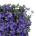 Valla de hojas artificiales 24 uds morado 40x60 cm