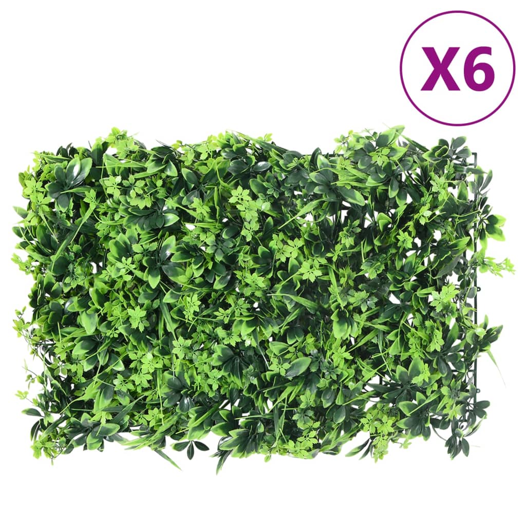 Valla de hojas artificiales 24 uds morado 40x60 cm