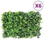 Valla de hojas artificiales 24 uds morado 40x60 cm