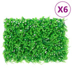 Valla de hojas de helecho artificial 24 uds verde 40x60 cm
