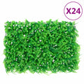 Valla de hojas de helecho artificial 24 uds verde 40x60 cm