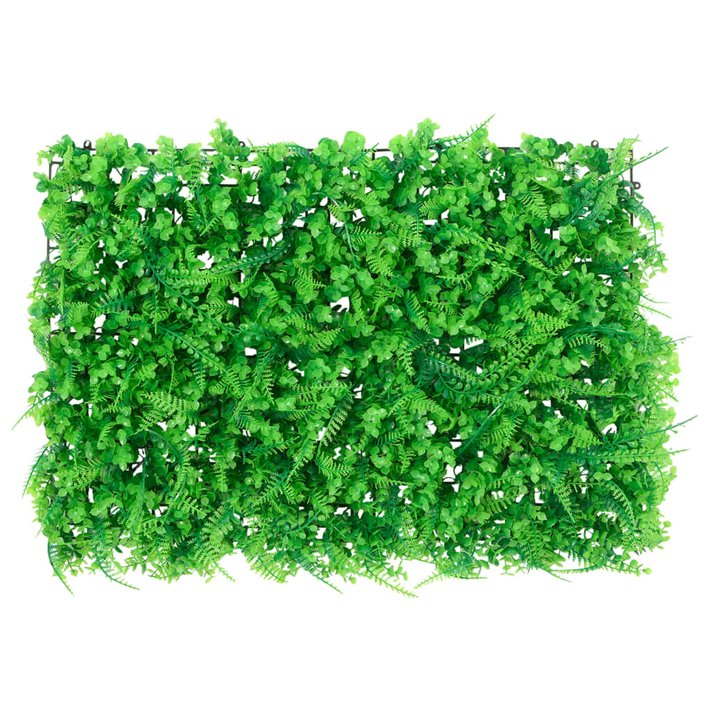 Valla de hojas de helecho artificial 24 uds verde 40x60 cm