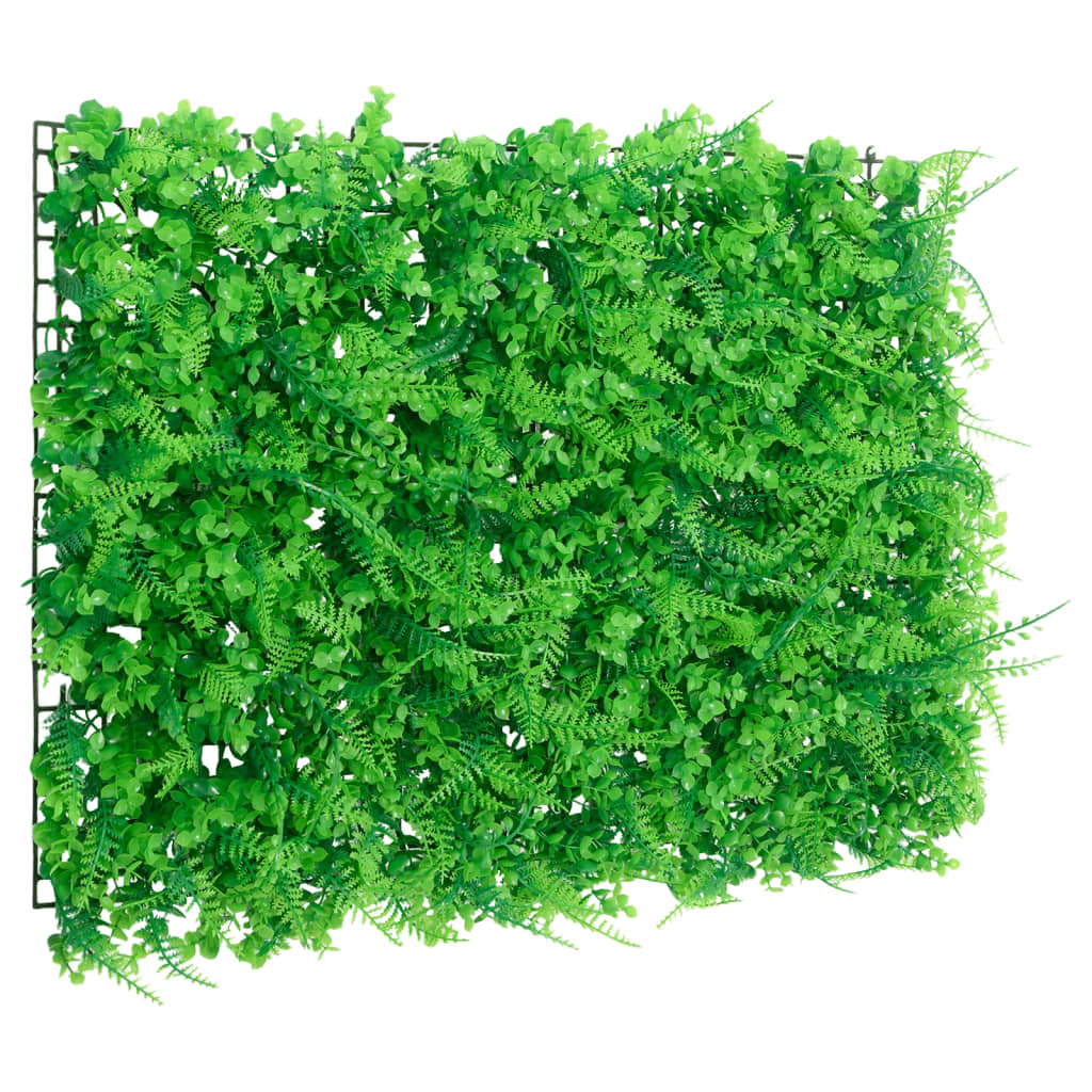Valla de hojas de helecho artificial 24 uds verde 40x60 cm