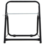 Carrito de rollo de manguera acero negro 48 cm 45 kg