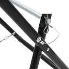 Carrito de rollo de manguera acero negro 48 cm 45 kg