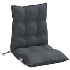 Cojines de silla respaldo bajo 4 uds tela Oxford gris antracita