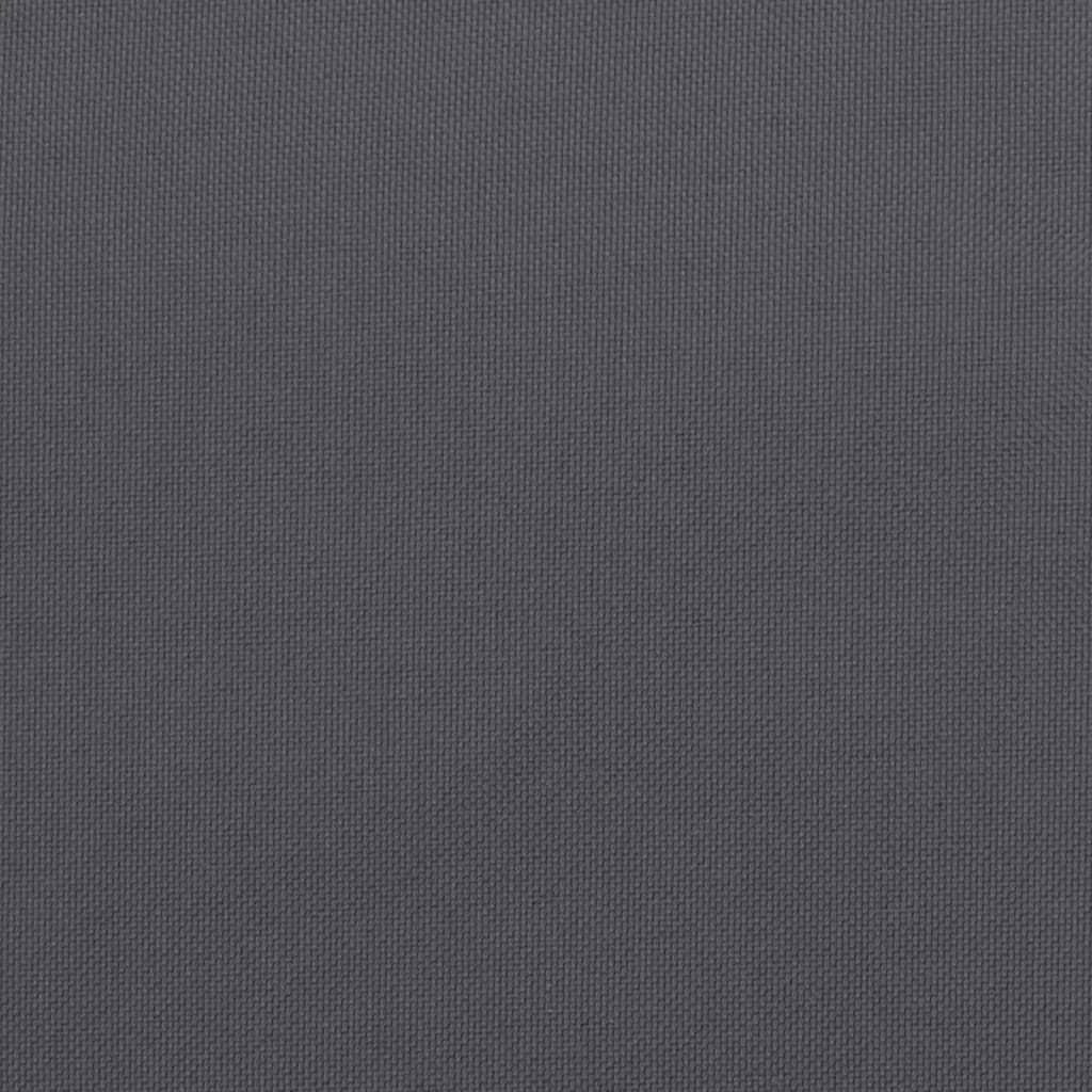 Cojines de silla respaldo bajo 4 uds tela Oxford gris antracita