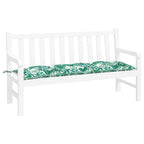Cojín banco de jardín tela Oxford estampado hojas 150x50x7 cm