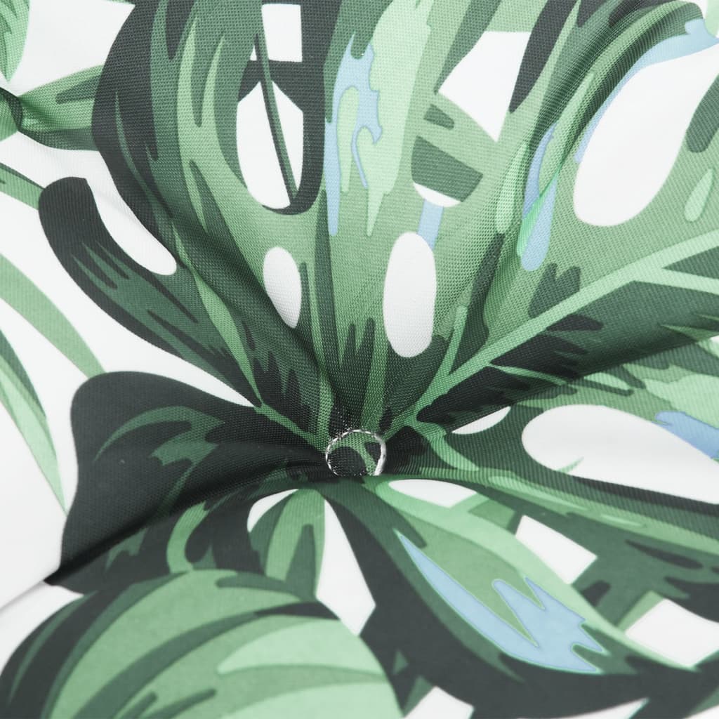 Cojín banco de jardín tela Oxford estampado hojas 150x50x7 cm