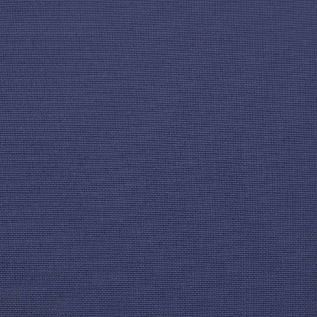 Cojín redondo de tela Oxford azul marino Ø 100x11 cm