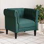 Sillón Chesterfield de cuero artificial blanco crema