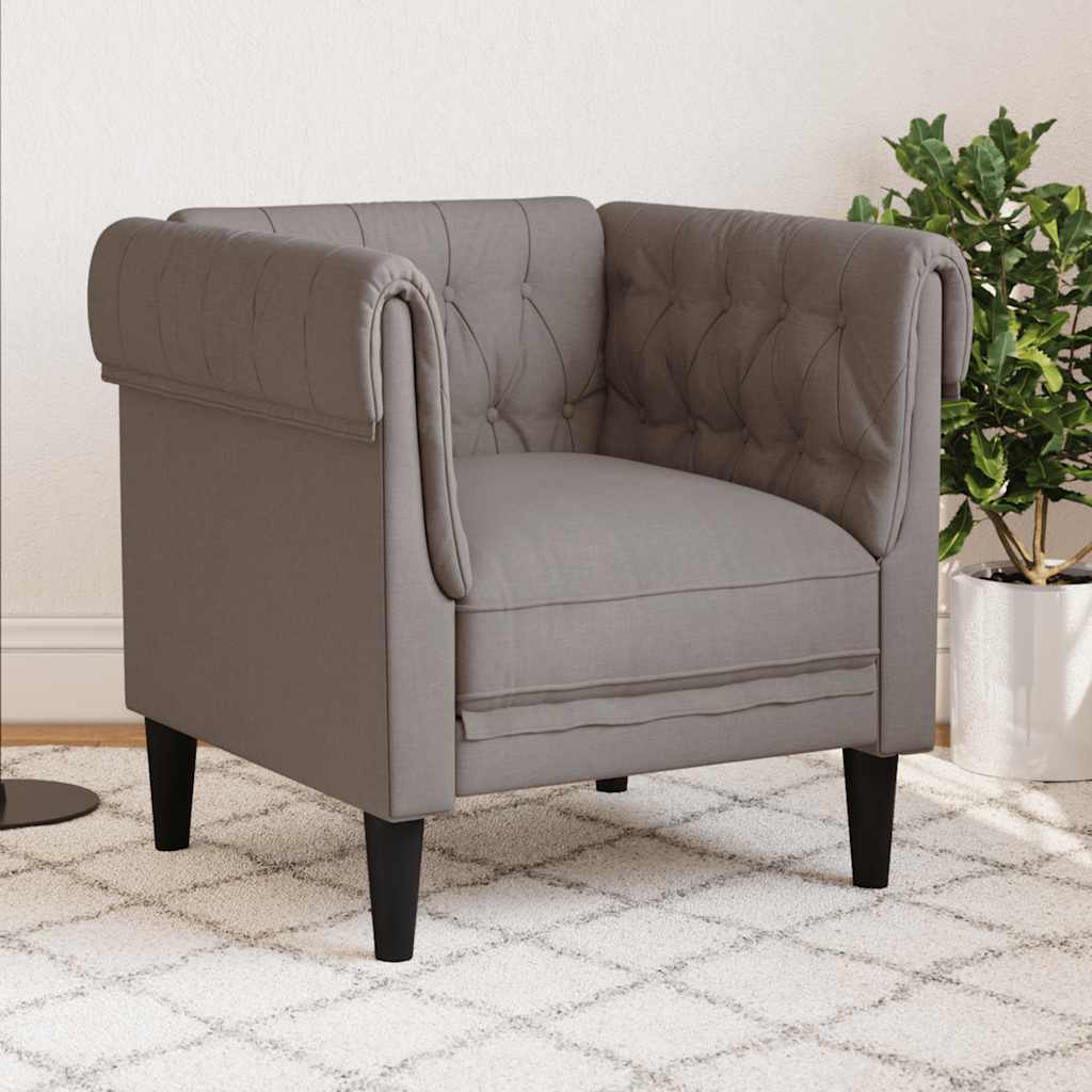 Cream White Faux Leather Chesterfield Armchair