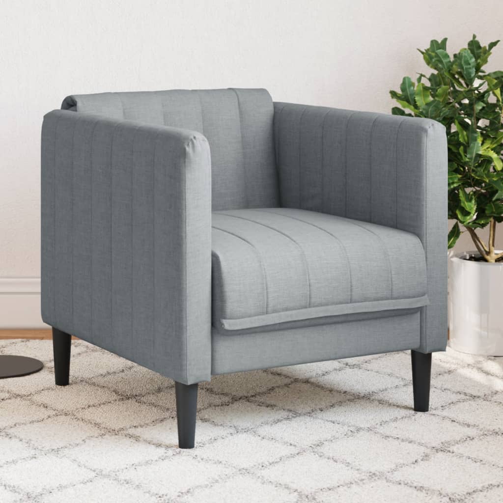 Sillón de cuero sintético de ante marrón