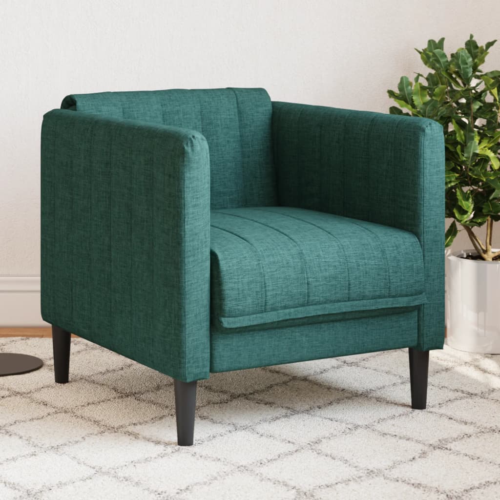 Sillón de cuero sintético de ante marrón