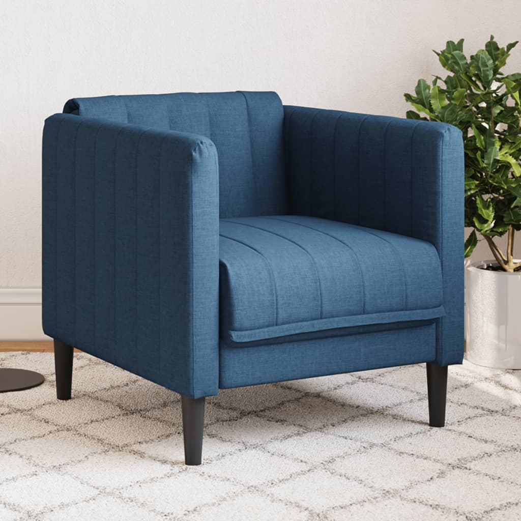 Sillón de cuero sintético de ante marrón