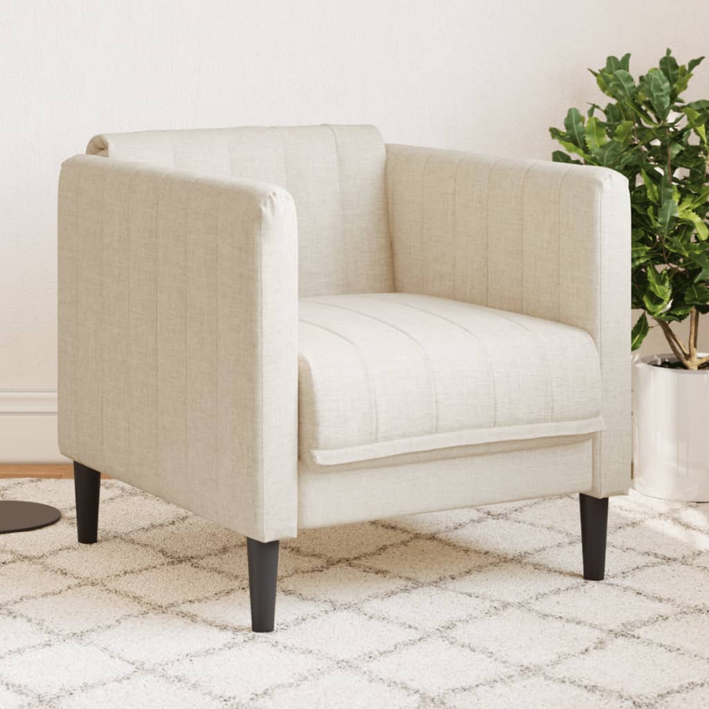 Sillón de cuero sintético de ante marrón
