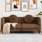 2-seater sofa, cushions and pillows light grey velvet 140 cm