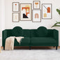 3-seater sofa Fabric Black 220x77x82 cm