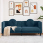 3-seater sofa Fabric Black 220x77x82 cm