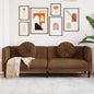 3-seater sofa Fabric Black 220x77x82 cm