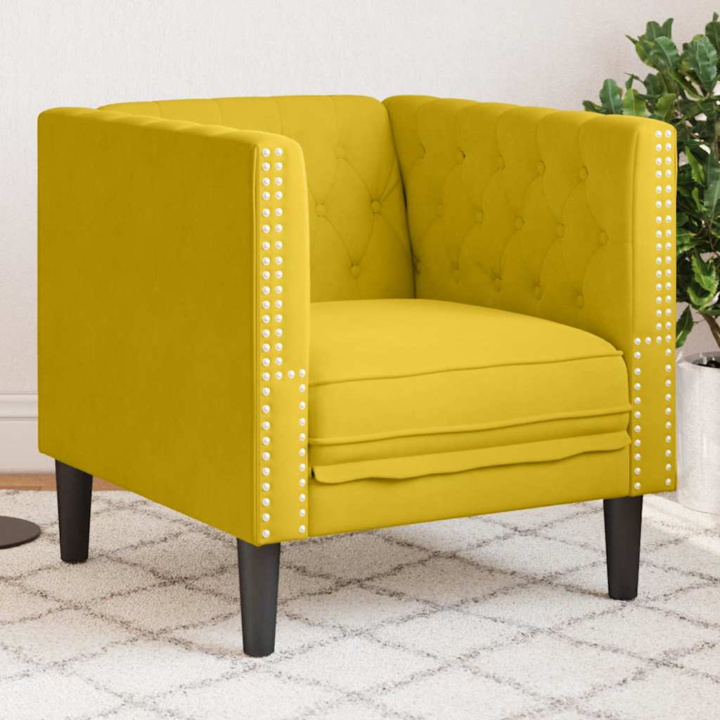 Cream White Faux Leather Chesterfield Armchair