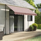 Tela cenefa de toldo de repuesto rayas antracita blanca 3,5 m