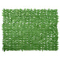 Pantalla de balcón de hojas verde 200x100 cm