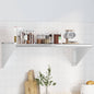 Wall shelf stainless steel silver 100x23.5x60 cm