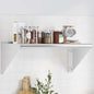 Wall shelf stainless steel silver 100x23.5x60 cm