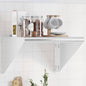 Wall shelf stainless steel silver 100x23.5x60 cm