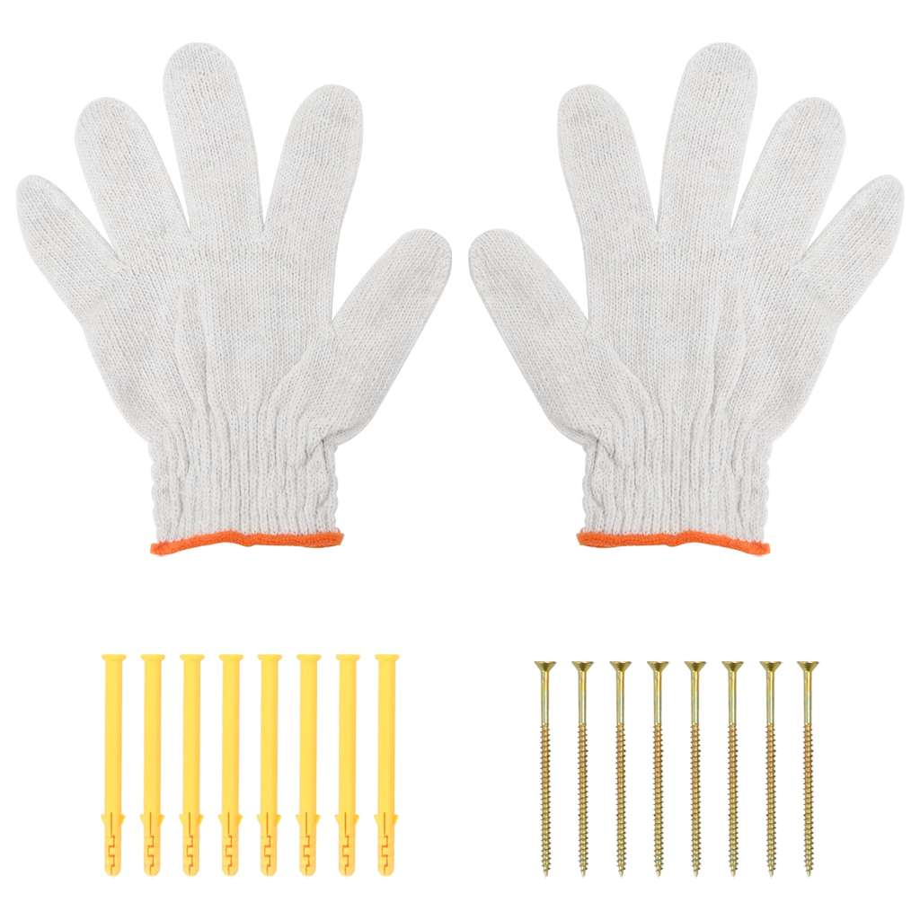 Soportes de estante 4 uds acero inoxidable 23,5x2,5x15,5 cm