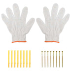Soportes de estante 4 uds acero inoxidable 23,5x2,5x15,5 cm