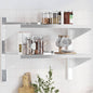 Wall shelf stainless steel silver 100x23.5x60 cm