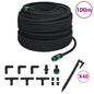 Mangueira porosa para jardim borracha preta 16 mm 10 m