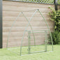 Jaula para gallinas acero galvanizado plateado 100x100x190 cm