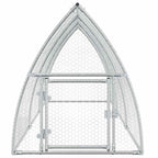 Jaula para gallinas acero galvanizado plateado 300x105x120 cm