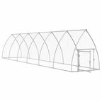 Jaula para gallinas acero galvanizado plateado 600x105x120 cm
