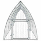 Jaula para gallinas acero galvanizado plateado 600x105x120 cm