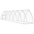 Jaula para gallinas acero galvanizado plateado 600x105x120 cm