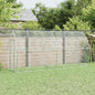 Chicken coop galvanized steel silver 300x105x120 cm