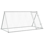 Jaula para gallinas acero galvanizado plateado 200x105x91 cm