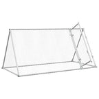 Jaula para gallinas acero galvanizado plateado 200x105x91 cm