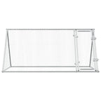 Jaula para gallinas acero galvanizado plateado 200x105x91 cm
