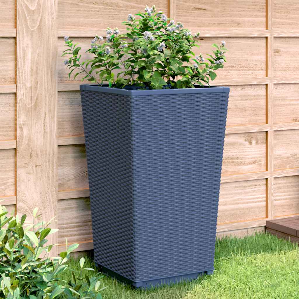 Jardineras 2 uds acero galvanizado 50x50x50 cm