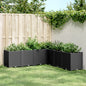 Corten steel planter 100x100x18.5 cm